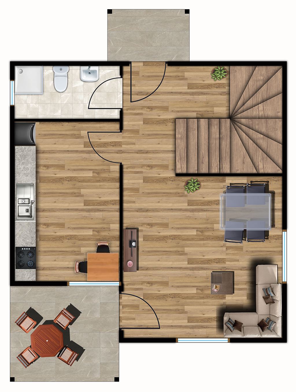 Sardis Plano de planta baja