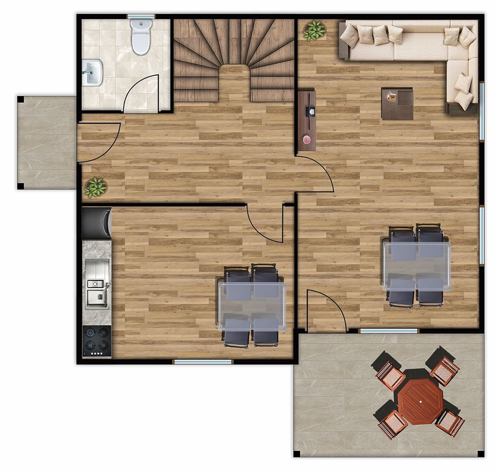 Hevsel Ground Floor Plan
