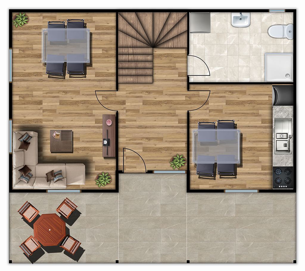 Uzunköprü Plano de planta baja