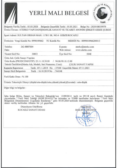 Domestic Goods / Structural Steel